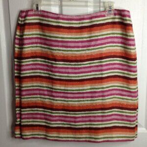 VTG Talbot's Petites 12P, Linen, Striped; Fall, Autumn, Chic, Classic and Trendy